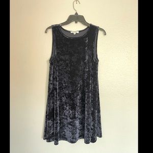 BB Dakota navy velvet dress